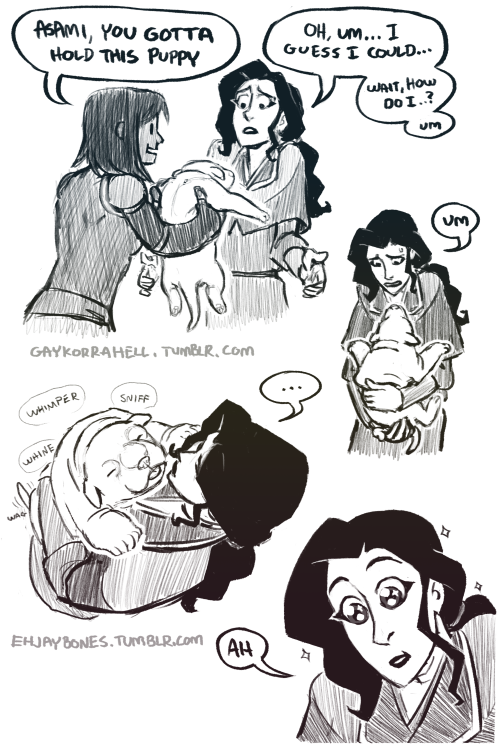 gaykorrahell:Naga has puppies, team Avatar are nerds