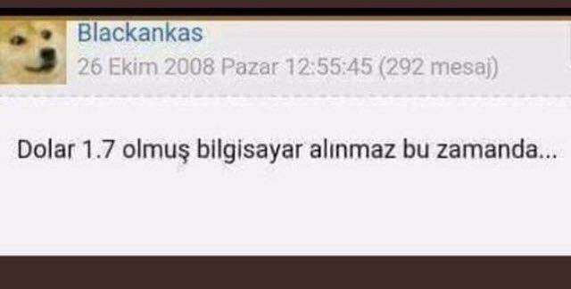 26 EKİM 2008 Dolar 1.7...