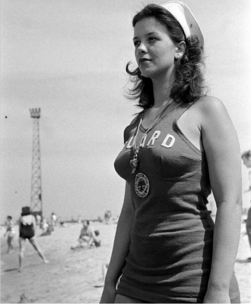 shorpyfan:  Chicago Park District Lifeguard (Chicago, 1945) 