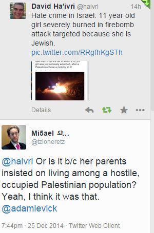  A truly shameful example of blaming the Israeli victim instead of the Palestinian terrorist.@adamle