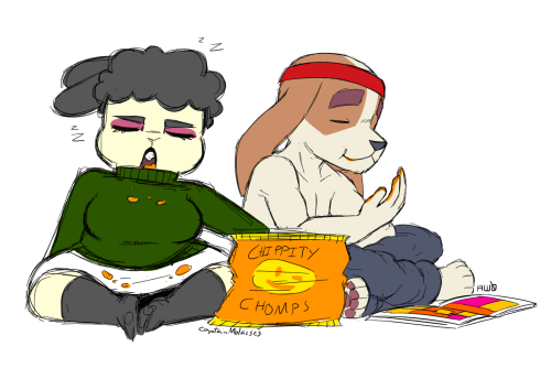 aw0-files:Just a few Caramel and Memo drawpile shenanigans with @captainmolasses