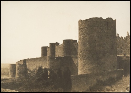 met-photos: The Ramparts of Carcassonne, Gustave Le Gray, 1851, Metropolitan Museum of Art: Photogra