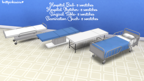 The Sims 4: Hospital SetHey guys!  Today I have another anon request for you- a conversion of H