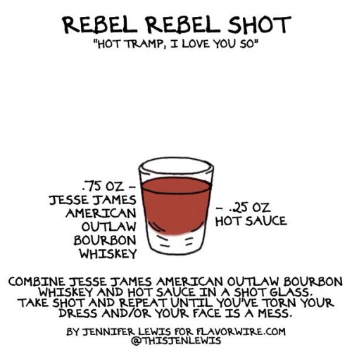 Drinks Based On Some Of David Bowie’s Hits 🍸
