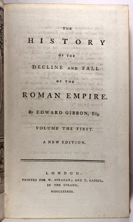 The History of the Decline and Fall of the Roman Empire by Edward Gibbon New Edition 1783 - finely b