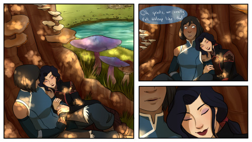 ryuuringo:some korrasami fluffy!they are dorks and I love both of them.