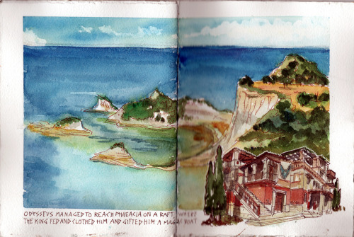 So let’s finish this. As part of a no-travel summer, I decided to compile a travel sketchbook follow