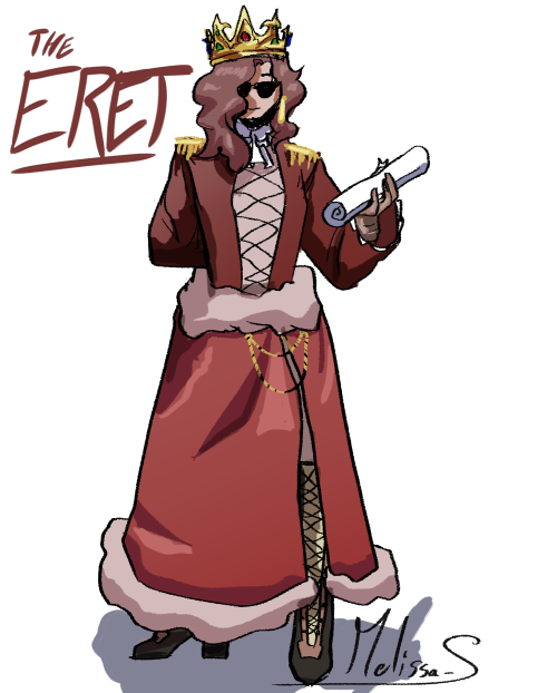 Since a lot of you liked those stream fanart, here I am with an actual ref for how I see Eret’