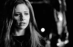 marshmallow-the-vampire-slayer:  I’m the Slayer. Slay-er. Chosen One. She-who-hangs-out-a-lot-in-cemeteries?