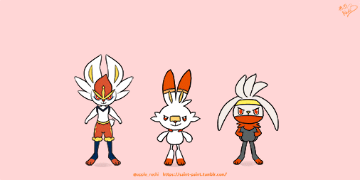 Saint Paint Scorbunny ヒバニー Raboot ラビフット Cinderace