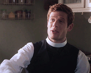 jamesnortonblog:Sidney Chambers having a spot of tea in Grantchester season 1-3(well, honestly, it’s