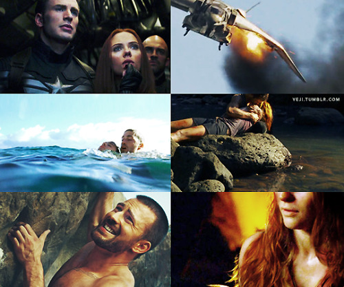 veji:  Romanogers (Steve/Natasha) Appreciation Month: Week 2 [Day: 1/5]Day 7 ~ Water & FireA Failed MissionA simple extraction mission becomes a battle of survival when an unfortunate accident leaves Natasha and Steve stranded on a deserted island