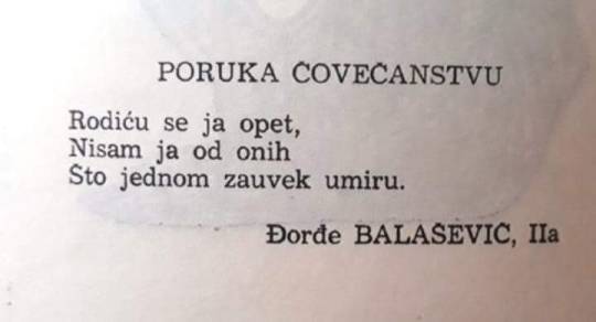 Poruke balašević ljubavne Đorđe Balašević