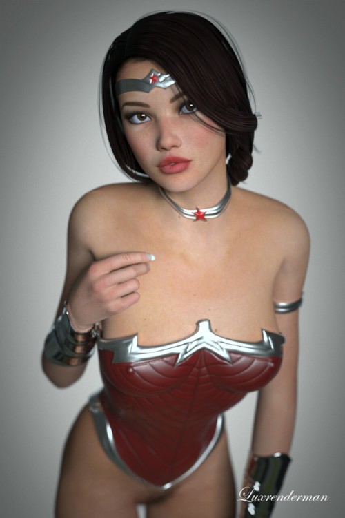 fictionalfap:Absolutely mind-blowing cg Wonder Woman art by Luxrenderman!