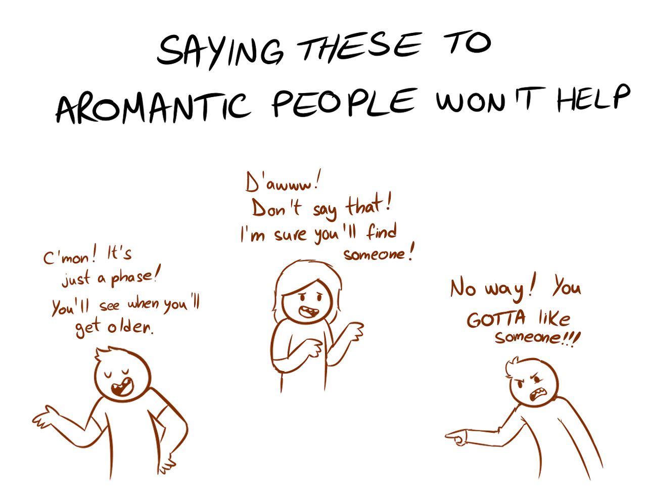 Being Aromantic is not a choice. It's just who we are