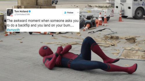 parkery:Peter Parker/Spider-Man + Tom Holland’s Tweets