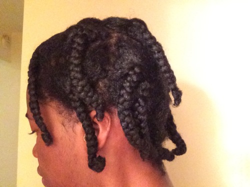 My hair looks CRAZY but I wanted you guys to see how my braids look for my braid-outs. I used to hav