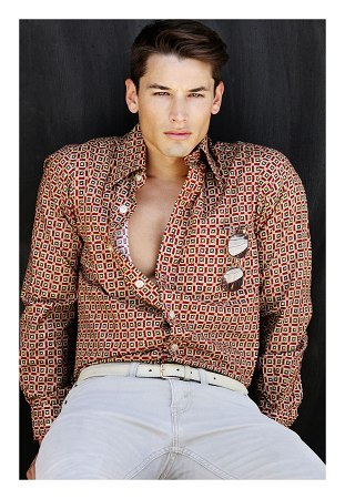 andrewgrayfans:  Two additional photos of Andrew, from his updated Wilhelmina LA