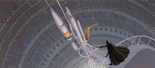 Some of Ralph McQuarrie’s concept (and matte) art for the closing scenes of THE EMPIRE STRIKES BACK
