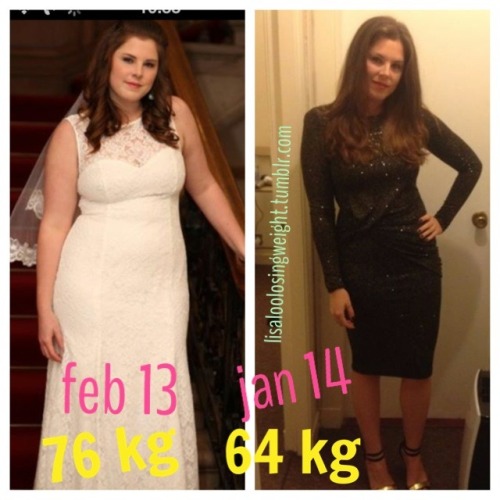 lisaloolosingweight:  Before and during… Please reblog if you think it may inspire :) On the left, at the beginning of my weight loss journey. I felt so beautiful on my wedding day and having lost 5kg I felt so confident (starting weight was 81 kg