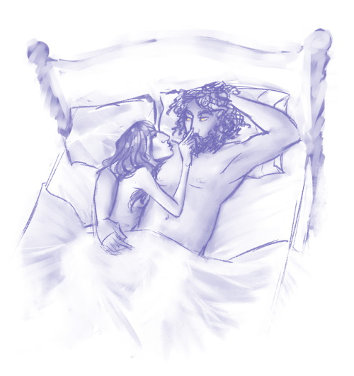 boop! it’s a lazy (and a bit nsfw!) doodle of some cuddles. i think my art block problem was a