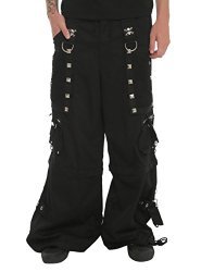 Tripp Dark Street black metal zipp-off pants
