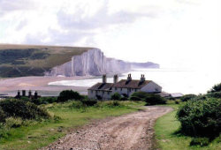 pagewoman: Coastguards Cottages, Seven Sisters, Sussex, England by Mick Carver  I think this is the one from Atonement