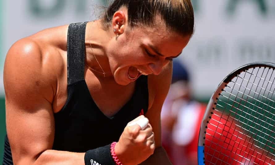 your-loving-rey:MARIA SAKKARIThere’s something about female tennis players and their pumped up muscles. This girl is Jacked!!