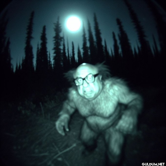 Blurry trailcam footage of...