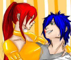 razzete:  fanalis erza and (?) Jellal i can’t