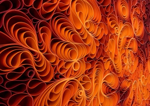 mymodernmet:Hypnotic 3D Canvas Sculptures Play with Vibrant Colors and Swirling Textures