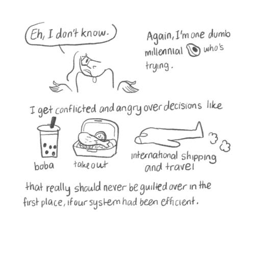 reimenaashelyee: Journal comic that came out of me buying reusable cotton pads.