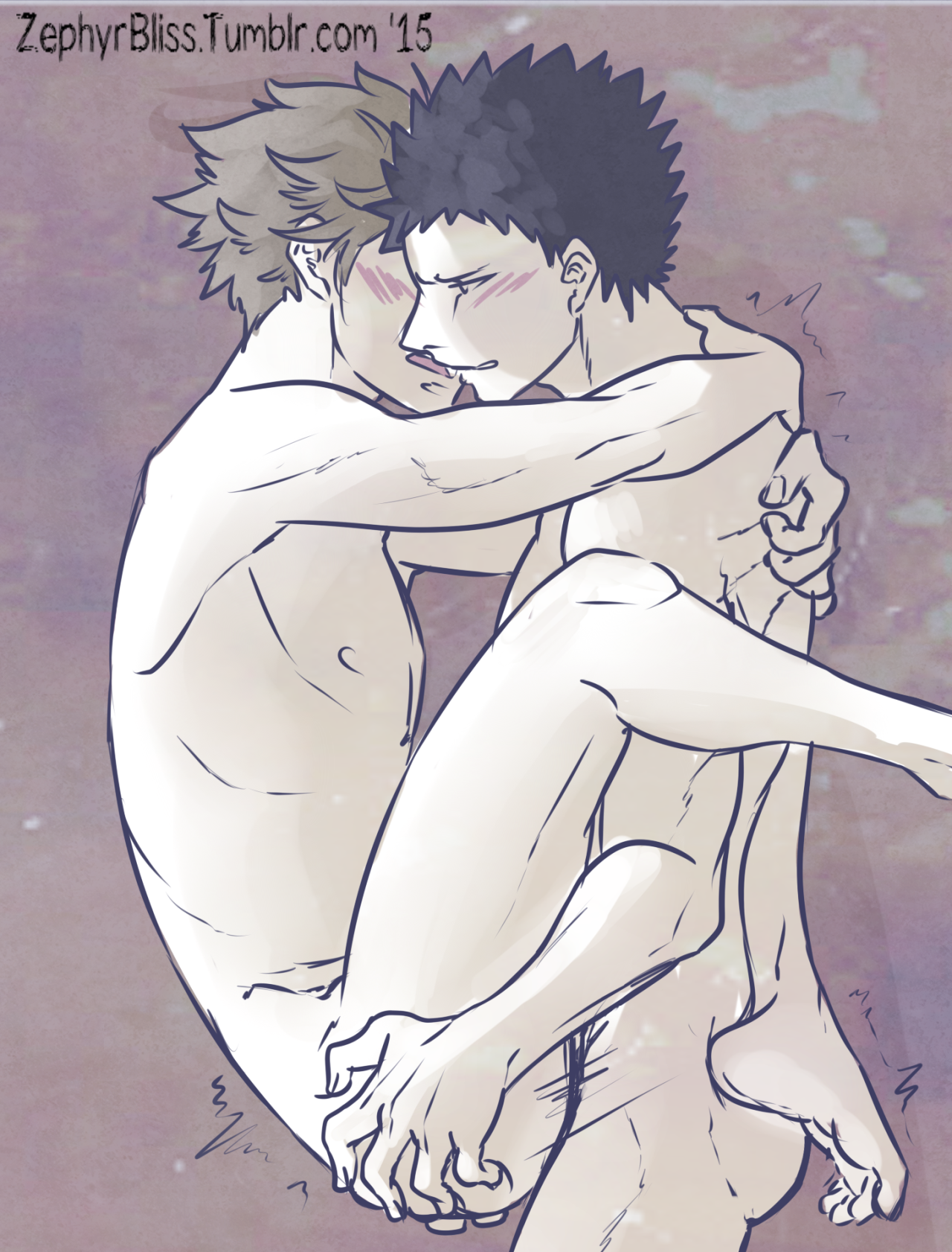 zephyrbliss:  IwaOi Super Messy Sketch -insert sultry excerpt here- 