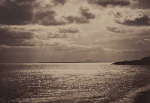 kecobe:  Gustave Le Gray (French; 1820–1882)The Mediterranean with Mount Agde Albumen print from multiple wet-collodion negatives 1856–59 Toledo Museum of Art, Toledo, Ohio 