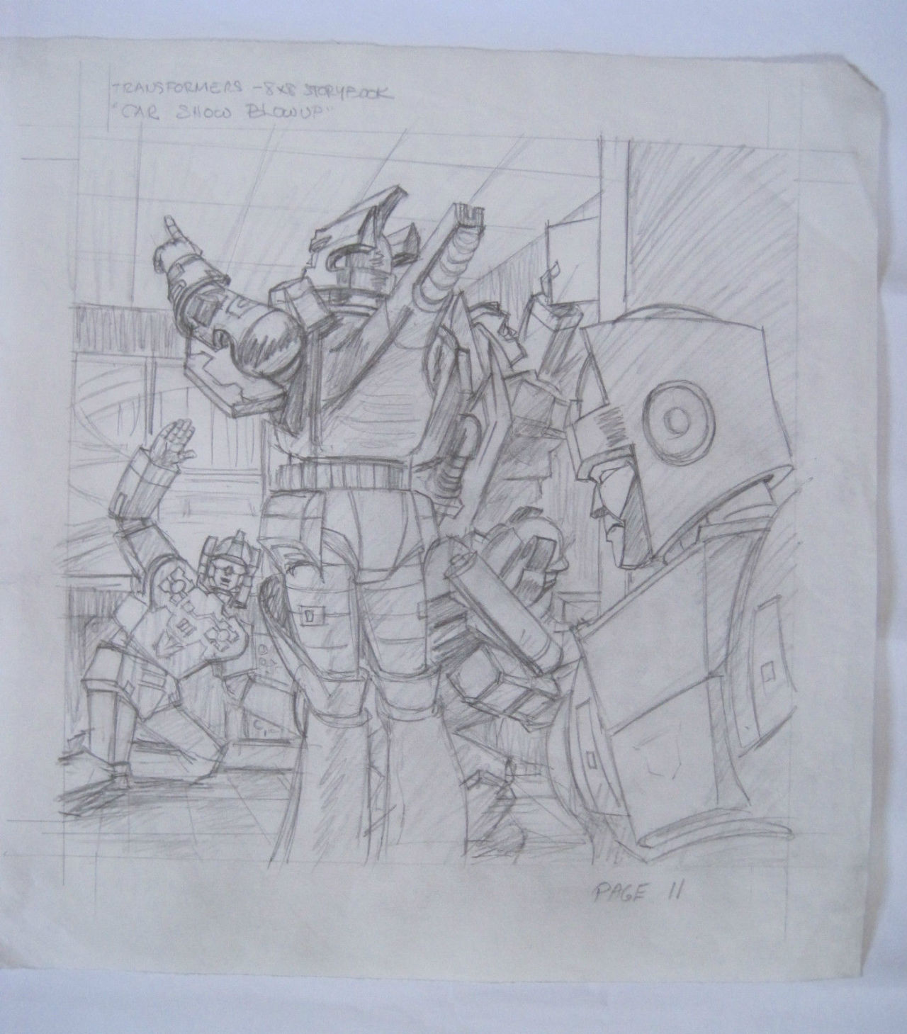 dcjosh:  itswalky:  thetransformers:  Car Show Blow Up original pencils by Earl Norem