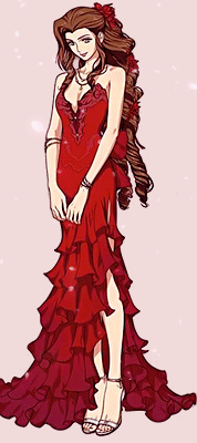 cassy09:RED & PINK DRESSES | @aerith-week