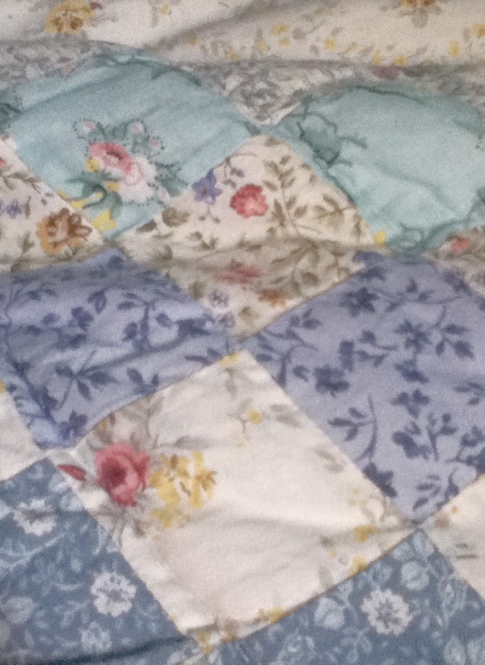 nxbinary:  flowers on my pillows and quilt