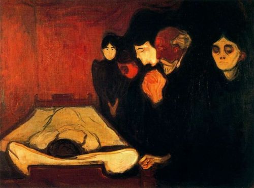 Porn photo artist-munch: By the Deathbed (Fever), 1893,