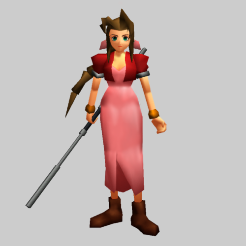 thevideogameartarchive:Artwork of Aerith, from ‘Final Fantasy VII’, from @SquareEnix on the PlayStat