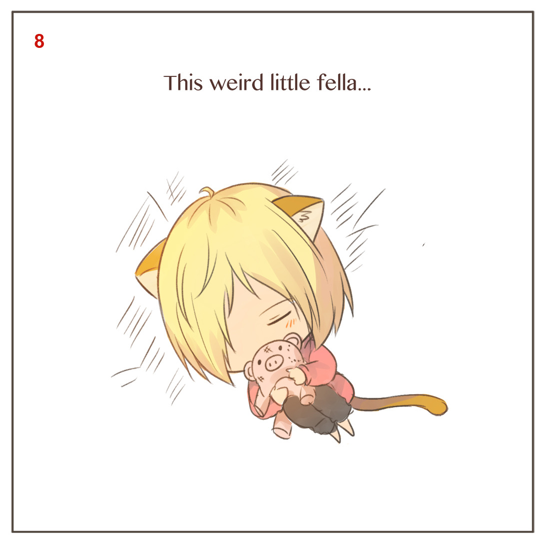 awen-ng:A little story about otabek’s thought on a grumpy cat ( yurio ) he picked