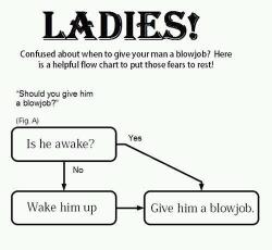 I Think This Flowchart Is Flawed.  If He&Amp;Rsquo;S Not Awake, I Would Wake Him