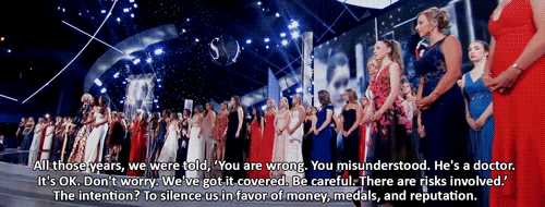 meltwithmee:Aly Raisman’s speech at the 2018 ESPY awards after the Arthur Ashe Courage Award was pre