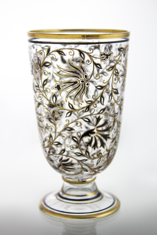 treasures-and-beauty:Footed Cup, c. 1896, Henrik Giergl company, Budapest