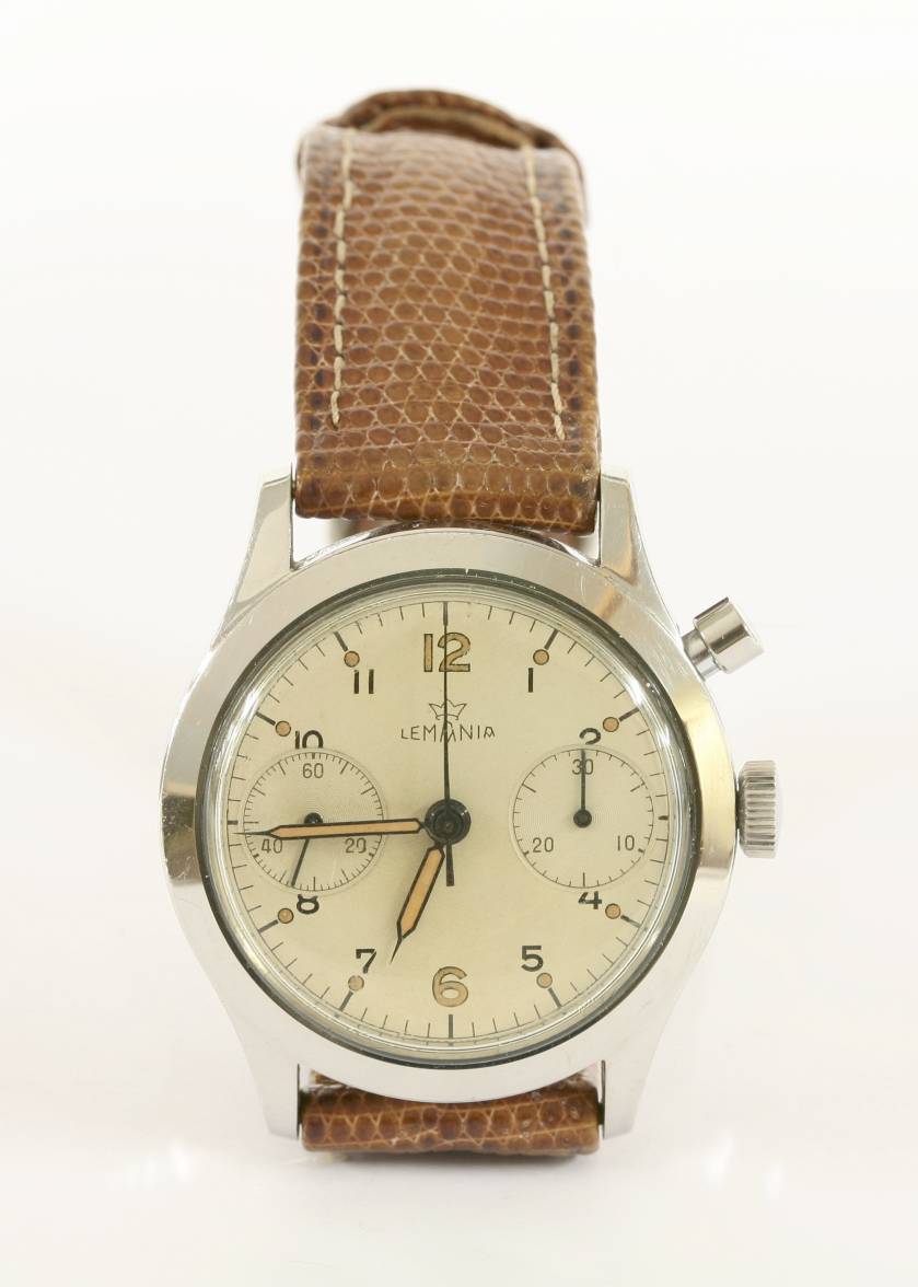 omegaforums:   Amazing Vintage Lemania Monopusher Chronograph In Stainless Steel 