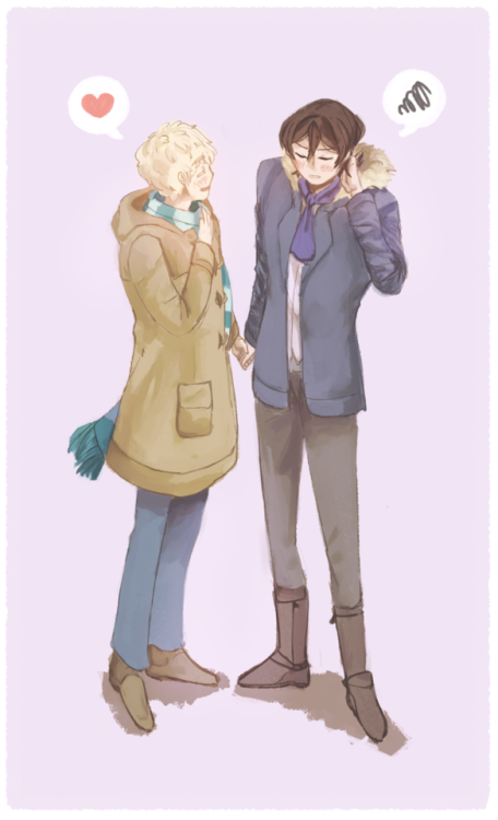 hotchocoandscarves:When hand-holding still embarrasses him.