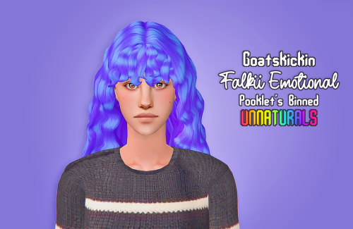 horusmenhosetix:Here is Goatskickin’s retexture of Falkii’s Emotional hair in pooklet&rs