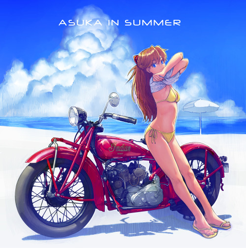 katsuwojp:  「夏アスカ」/「boyaking(SBF)」の作品 [pixiv] #pixitail