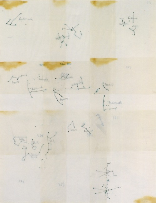 mythologyofblue: Gerhard Richter, Skizzen (Sternbilder); Sketches (Constellations), 1967 (via cinoh)