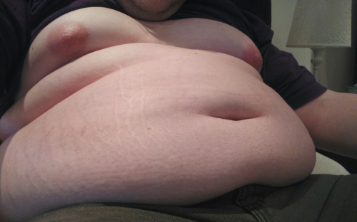 Just a nice belly pic for you guys. Really been trying my hardest to stuff myself and get fatter and