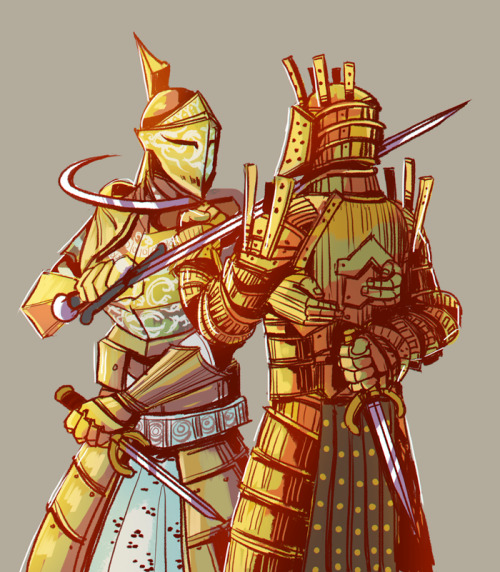 sharkrocket:  I feel like Lautrec and Darkmoon Knightess would have some pretty interesting character interactions  Sinner and punisher of the guilty, Firekeeper killer and firekeeper, gold armor, both are (probably) from Carim…. They would just try
